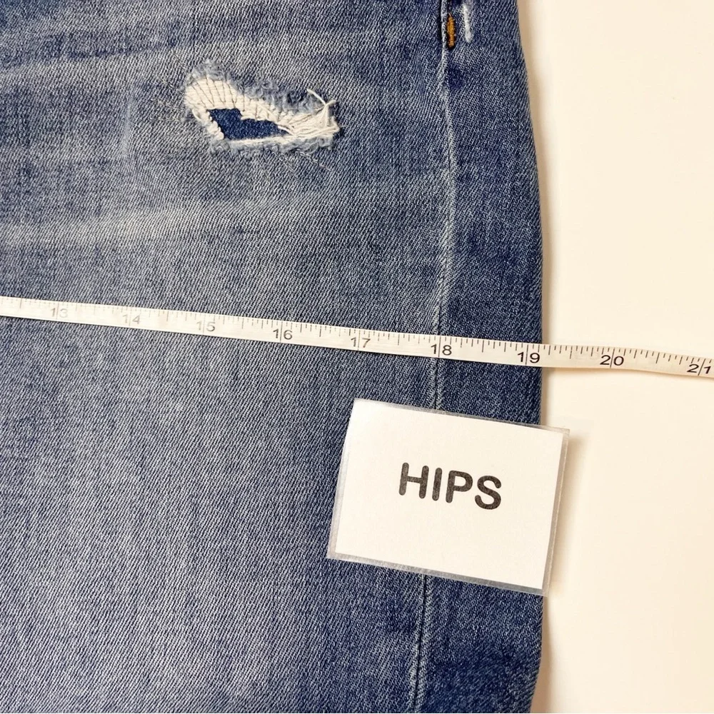 J. Crew Point Sur High Rise Straight Jeans 29 8 distressed cropped ankle stretch